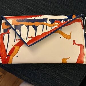 Kent Stetson haiku Red, Blue & Orange Design